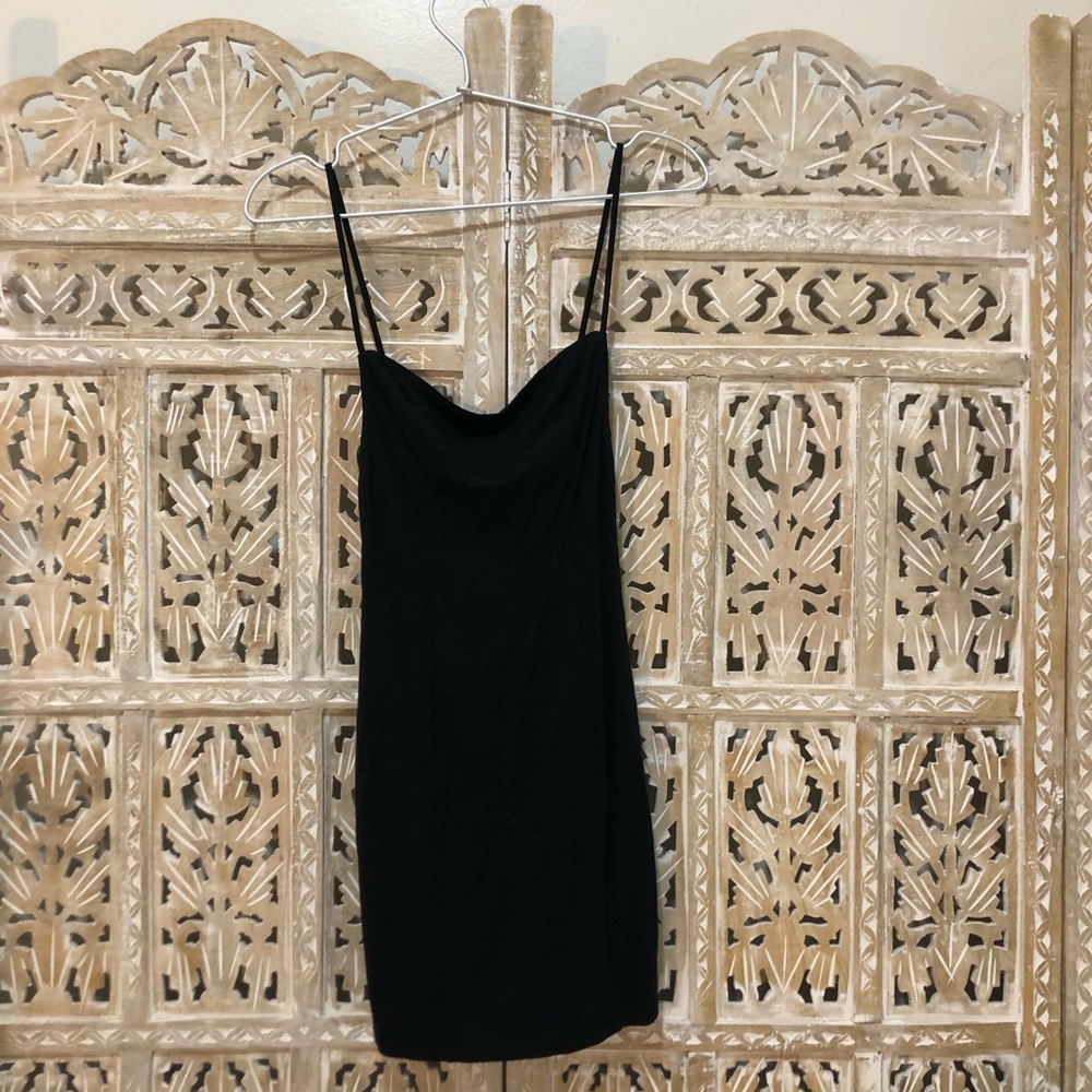 Black Reformation Mini Dress